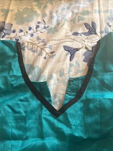 Front Open Sea Green Blous