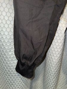 Black Cargo Pants with Chain