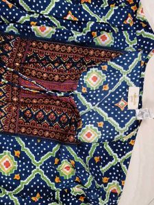 Boho Print Tunic Top