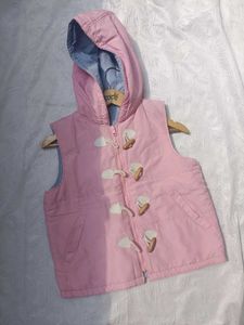 Puffer Vest with Toggle Details