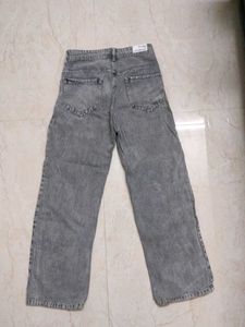 Trendy Gray Denim Jeans