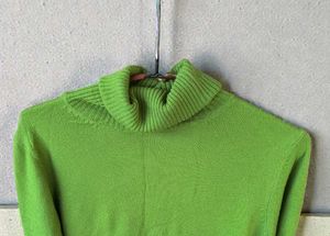Green Turtleneck Sweater
