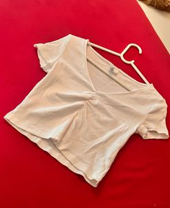 White H&M Cropped Top <3