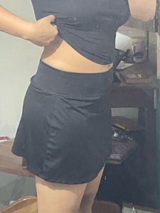 Black Mini Workout Skort
