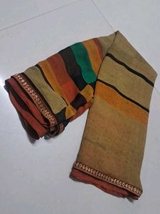 Striped Multicolor Saree