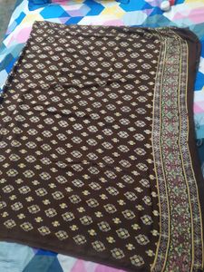Brown Printed Dupatta