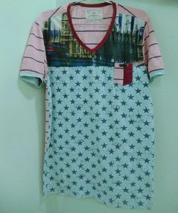MENS V SHAPE CLASSIC UNIQUE STYLE TSHIRT