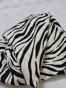 Zebra Print Cod Set Dress Material