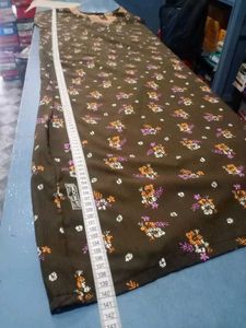 Floral Print Brown Nightgown