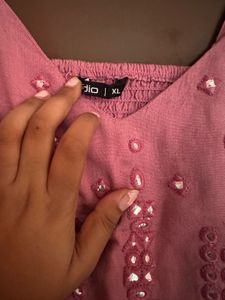 Zudio Pink Strappy Top