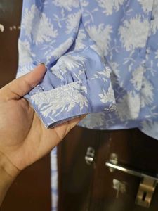 Beautiful White And Blue Cloud Shirt....