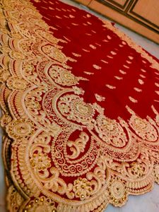 Red ♥️ Embroidery Saree Very Nice ✨