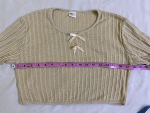 Cute Knit Crop Top Bust 32-36