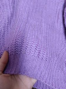 Lavender Knit Pullover