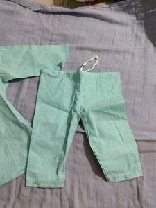 Light Green Kurta Set For Toddler - Boys