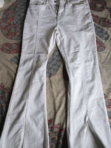 Zudio White Flare Jeans