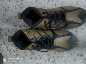 Unique Brown Leather Look Shoes