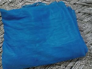 3 Miter Blue Fabric Piece