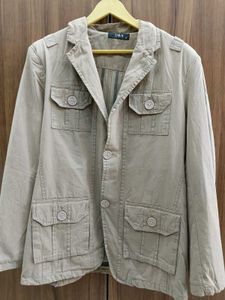 Tan Casual Blazer Jacket