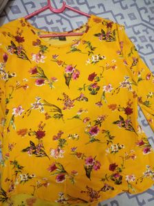 Yellow Flowery Tunic