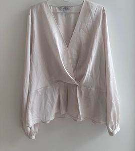 Forever New Grecia Pleat Front Wrap Blouse