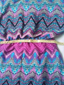 Colorful Chevron Print Dress