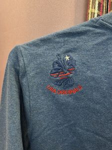 USA Originals Blue Half Zip Pullover