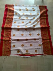 Red And White Saree ❤️