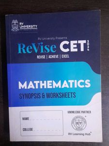 Revise KCET CET Chemistry Physics Mathematics BOOK
