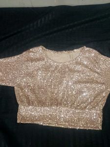 Sparkly Gold Sequin Top