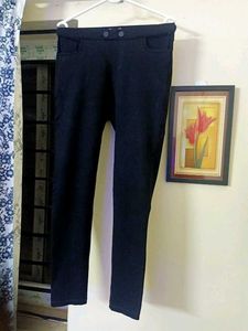 Women&#39;s SPYKAR Stretchable Black Trouser