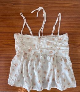 Floral Ruffle Cami Top