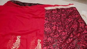 Elegant Red Saree