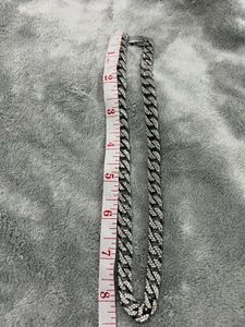 Link Chain Necklace with Rhinestone Anti Tarnish