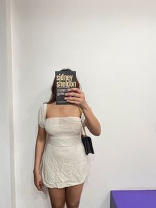 Chic Cream Mini Dress from Abercrombie & Fitch