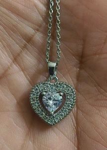 925 pure silver hallmarked Heart Pendant chain