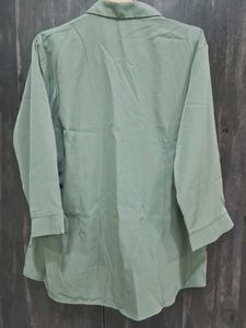 Green Button-Down Shirt