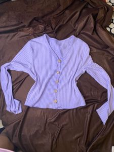 Summer Fitted Lavendar Top