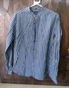 Blue Striped Shirt For Men
