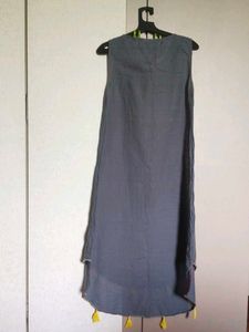Gray Tassel Dress/Kurti