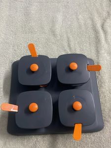 Multipurpose Serving Tray and Lid Stand Spice Cont