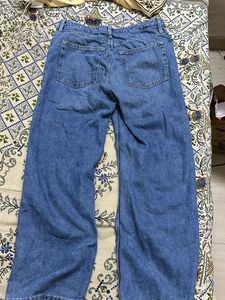 H&amp;M Blue Straight Leg Jeans