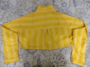 Stripped Crop Shirt K Pop