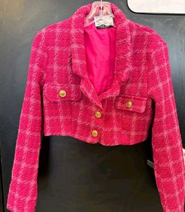 Barbie Pink Plaid Skirt &amp; Jacket Set