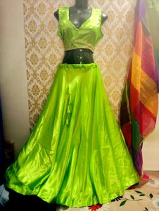 Lime Green Lehenga Set