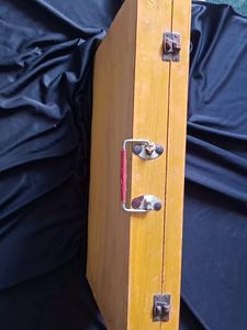 Used Wooden Geometric Box