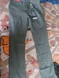 Olive Green Chinos - Slim Fit