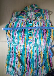 Multi Coloured Sleevless Top