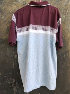 Mens XXL Tshirt Maroon And White