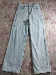 High Waist Light Blue Denim Jeans